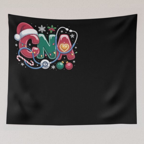 Item preview, CNA Christmas Lights Nurse Outfit Cute Holiday Aesthetic Caregiver Badge designed and sold by ghanagjkiyf.