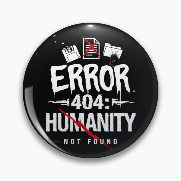 Item preview, Humanity Crossed Out Red Slash Glitch Text AI Takeover Dystopian Cyberpunk Streetwear Design designed and sold by DarylWelsh2024.