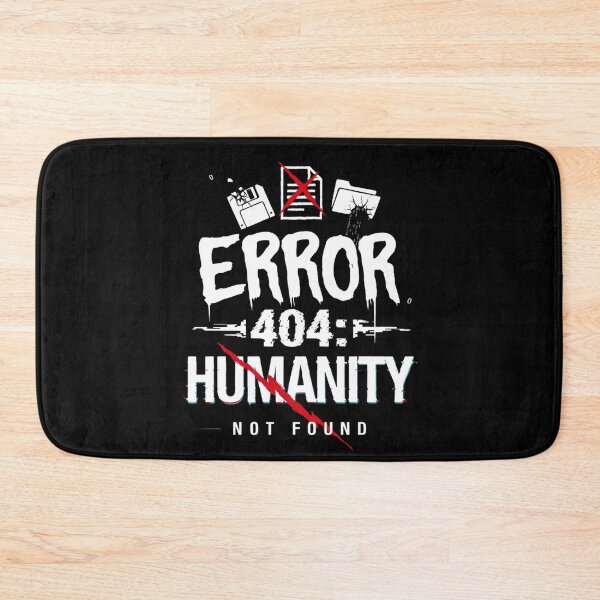 Item preview, Humanity Crossed Out Red Slash Glitch Text AI Takeover Dystopian Cyberpunk Streetwear Design designed and sold by DarylWelsh2024.