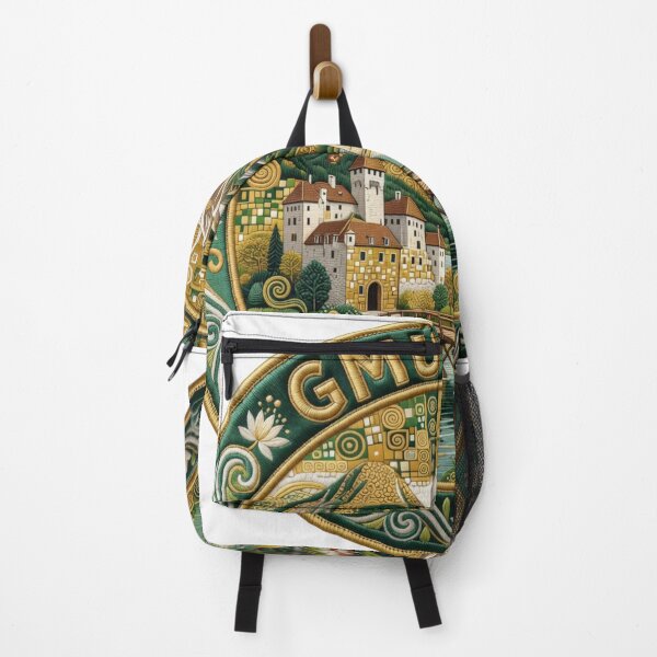Item preview, Gmunden Austria Traunsee Lakeside Castle Embroidered Patch Sticker designed and sold by Imaginarium of Chaos falcon88 .