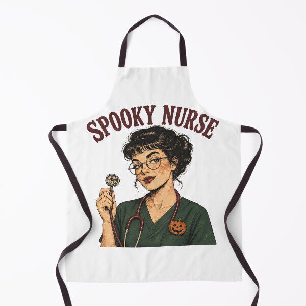 Item preview, Vintage Spooky Nurse Retro Halloween Healthcare Worker designed and sold by RoyesButler.