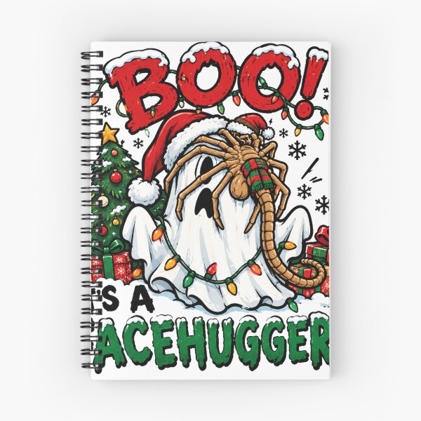 Item preview, Funny Halloween Boo Ghost with Facehugger Alien on Boo Face in Christmas designed and sold by devonclemon.