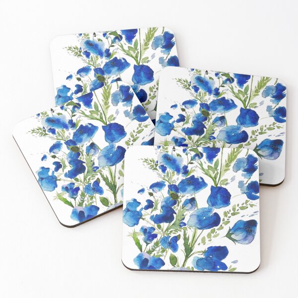 Item preview, blue flowers designed and sold by cyrille68.