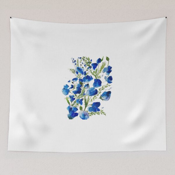 Item preview, blue flowers designed and sold by cyrille68.