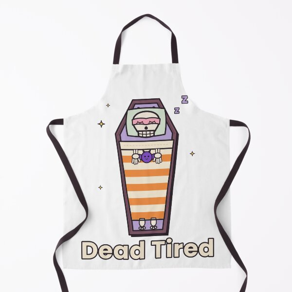 Item preview, Dead Tired – Funny Sleeping Skeleton in Coffin Bed designed and sold by Aurora Prints.