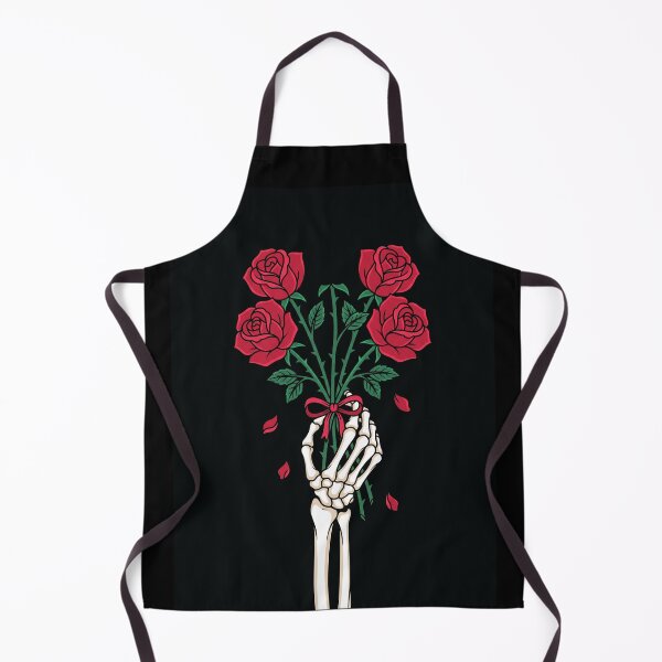 Item preview, Skeleton Hand Red Rose Bouquet Gothic Art designed and sold by digizonebydas.