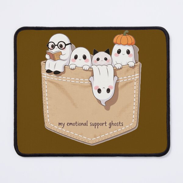 Item preview, My Emotional Support Ghosts – Cute Halloween Pocket Ghosts designed and sold by urbancanvas2.