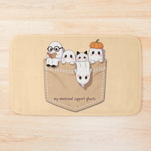 Item preview, My Emotional Support Ghosts – Cute Halloween Pocket Ghosts designed and sold by urbancanvas2.