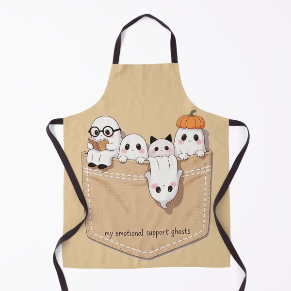Item preview, My Emotional Support Ghosts – Cute Halloween Pocket Ghosts designed and sold by urbancanvas2.