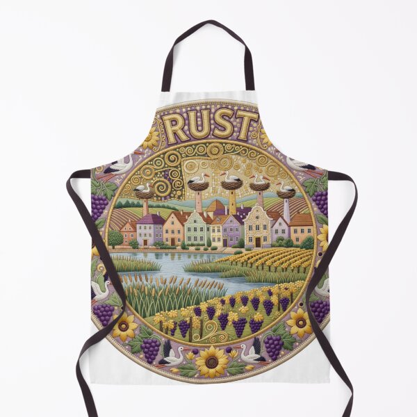 Item preview, Rust Austria Burgenland Stork Wine Town Embroidered Patch Sticker designed and sold by Imaginarium of Chaos falcon88 .
