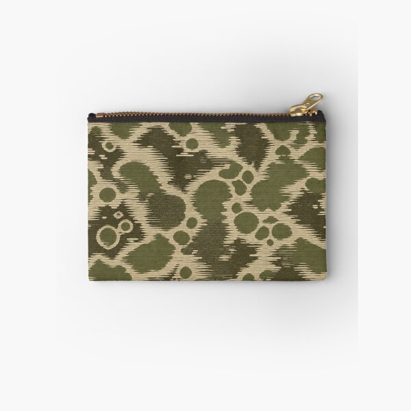 Item preview, Olive Ikat Camouflage – Abstract Wavy Organic Camo Pattern designed and sold by Bodique.