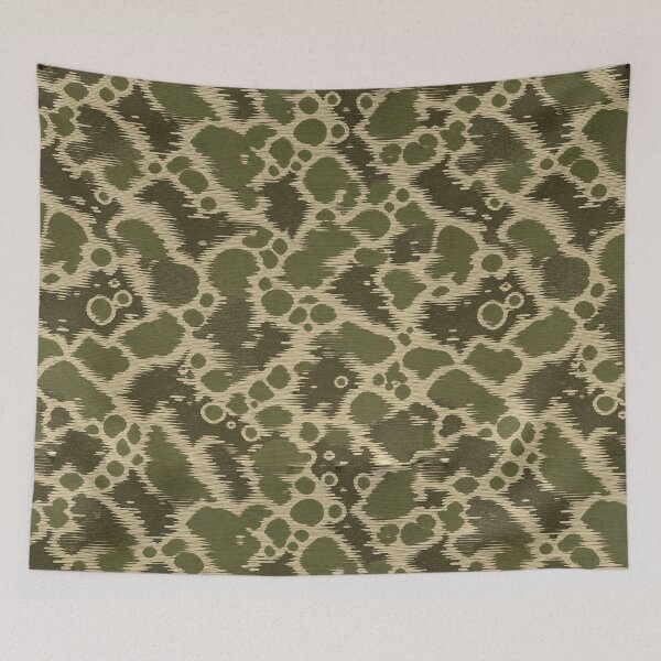 Item preview, Olive Ikat Camouflage – Abstract Wavy Organic Camo Pattern designed and sold by Bodique.