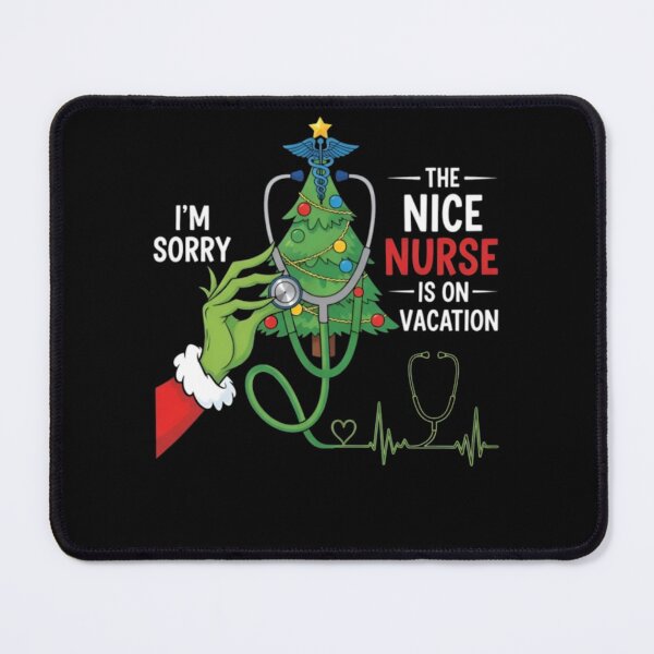 Item preview, I'M SORRY THE NICE NURSE IS ON VACATION Christmas Tree Stethoscope designed and sold by ghanagjkiyf.