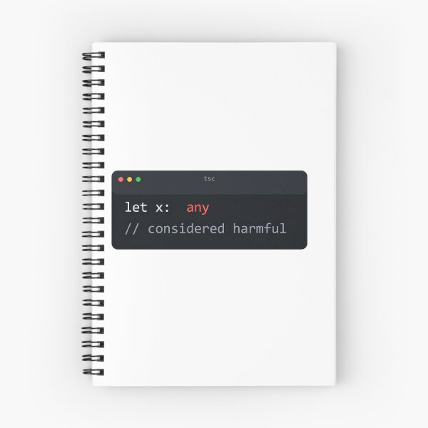 Item preview, Any Considered Harmful TypeScript Programmer Humor designed and sold by Bianca Oltean.
