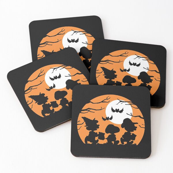 Item preview, Peanuts Halloween Trick Or Treat Moon Silhouette designed and sold by Bohepa.
