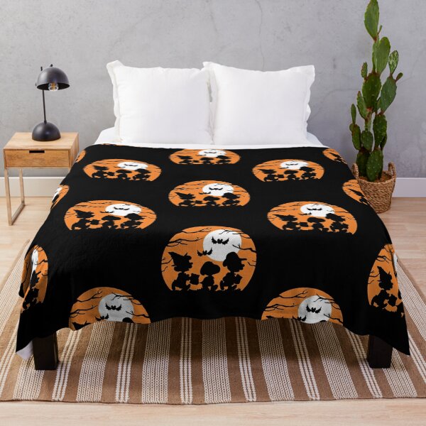 Item preview, Peanuts Halloween Trick Or Treat Moon Silhouette designed and sold by Bohepa.