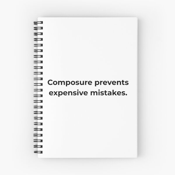 Item preview, Composure prevents expensive mistakes. designed and sold by MPSTUDIOPL.