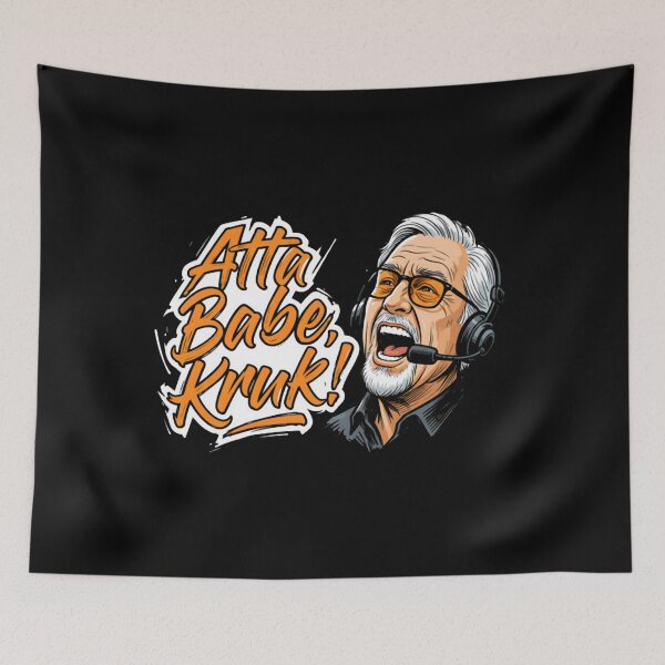 Item preview, Atta Babe Kruk Funny Sports Announcer Quote Design  designed and sold by orvnealar.