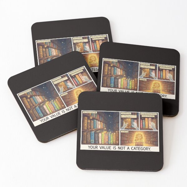Item preview, Magical Library of Humanity – “Your value is not a category” designed and sold by Mianku | Für das Leben.