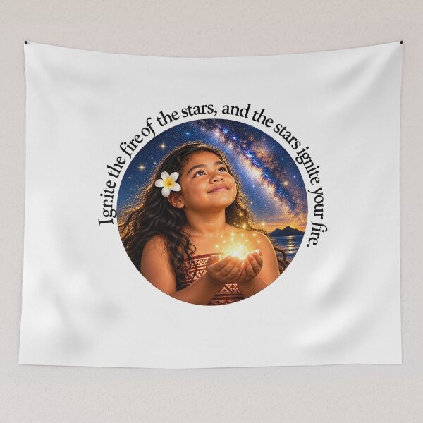 Item preview, Polynesian Wisdom Proverb - Ignite the fire of the stars | Pacific Art designed and sold by ShakaLife.org.