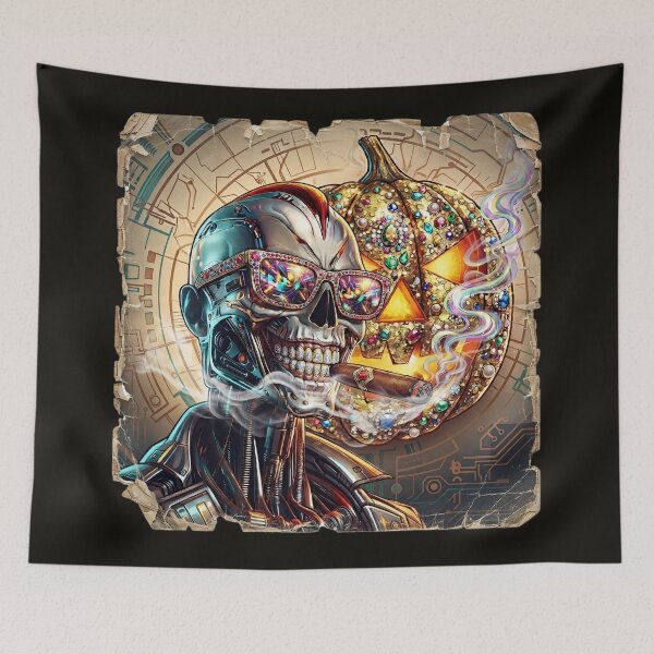 Item preview, Halloween Cyber Skull Gemstone Cigar Glasses designed and sold by Voodoo Store Paranormal Collections.