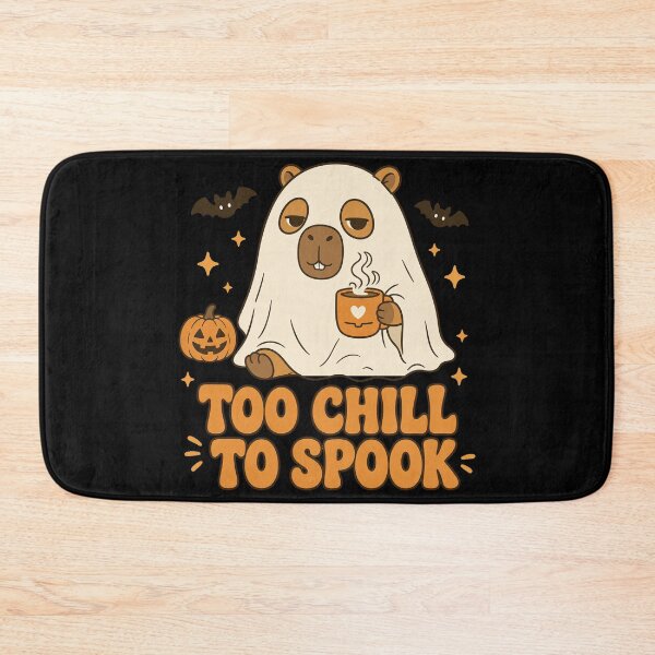 Item preview, Too Chill to Spook – Sleepy Bear Ghost Halloween Art designed and sold by urbancanvas2.