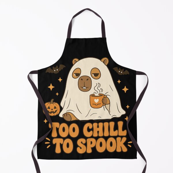 Item preview, Too Chill to Spook – Sleepy Bear Ghost Halloween Art designed and sold by urbancanvas2.