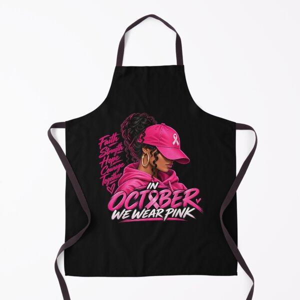 Item preview, in October We Wear Pink Black Women Breast Cancer Awareness designed and sold by ArtByimamS.