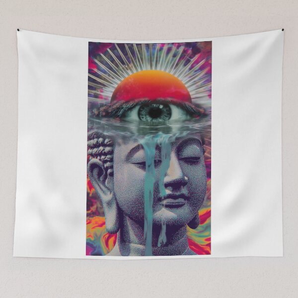 Item preview, The Sunrise Eye Weeping Over A Buddha's Face designed and sold by MongLongStudio.