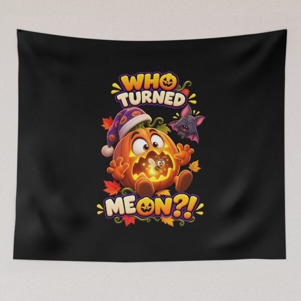 Item preview, Who Turned Me On Funny Halloween Pumpkin designed and sold by Yomere.