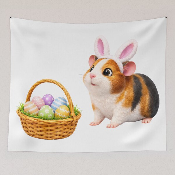 Item preview, Satin Guinea Pig Easter Joy designed and sold by Sillytoe.