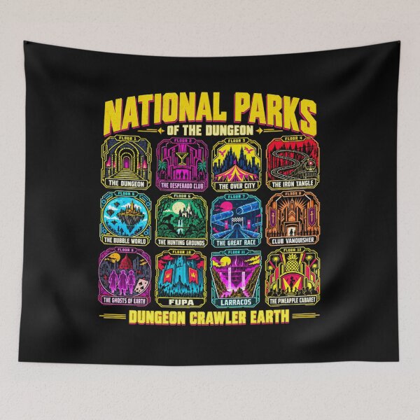 Item preview, Dungeon Crawler Carl National Parks Of The Dungeon Wolrd designed and sold by Revoleos.