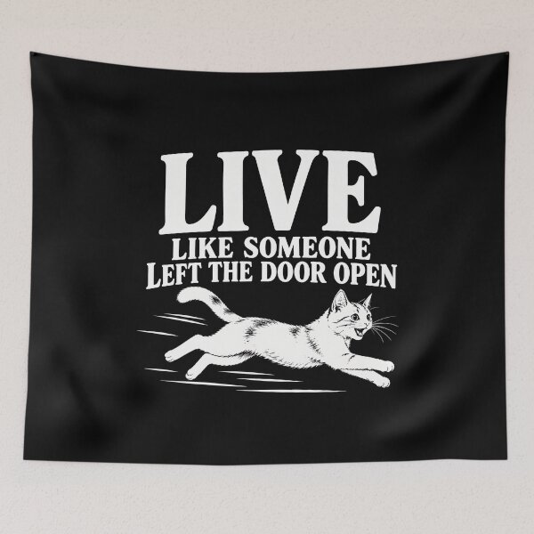 Item preview, Live Like Someone Left The Door Open designed and sold by a-turner-paint.