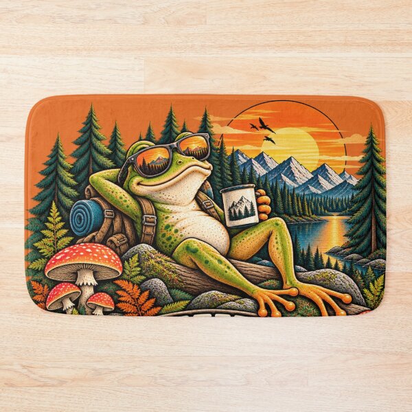Item preview, Stay Weird Stay Wild – Funny Frog Retro Outdoor Adventure designed and sold by JanRizz.