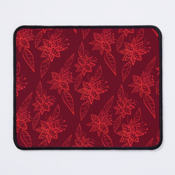 Item preview, Red and Burgundy Floral Pattern designed and sold by JaygiesDesign.