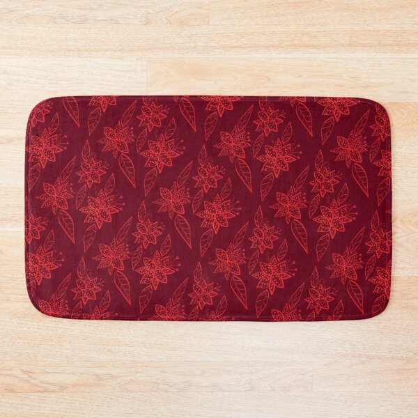 Item preview, Red and Burgundy Floral Pattern  designed and sold by JaygiesDesign.