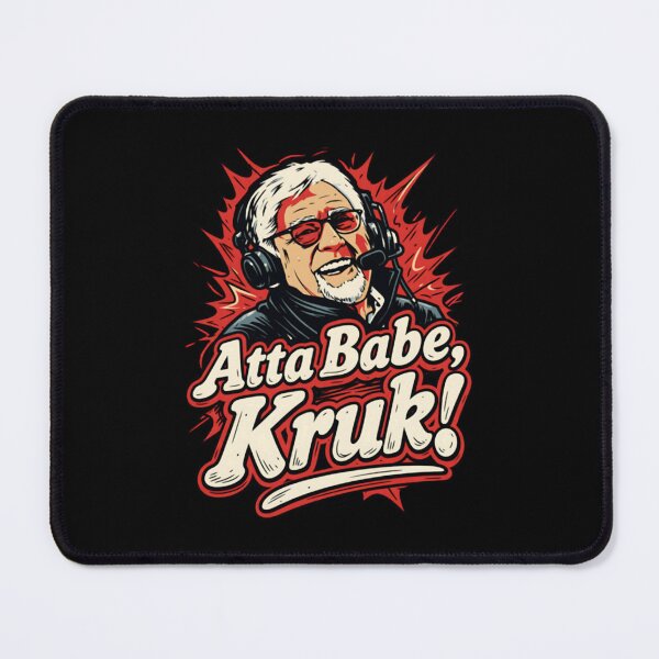Item preview, Atta Babe Kruk Vintage Retro Baseball Announcer Design designed and sold by orvnealar.