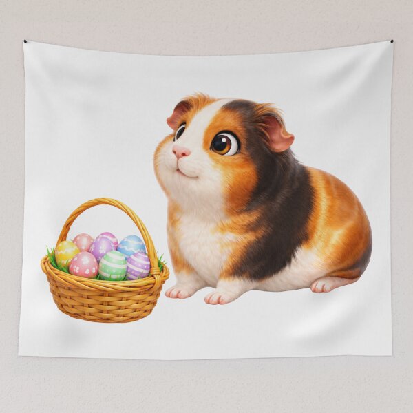 Item preview, Satin Guinea Pig Easter Basket designed and sold by Sillytoe.
