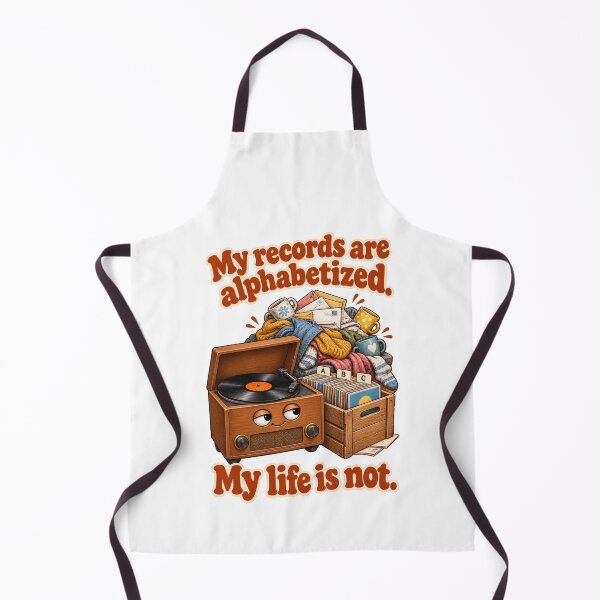 Item preview, My Records Are Alphabetized, My Life Is Not - Funny Vinyl designed and sold by ManxCatAndy.