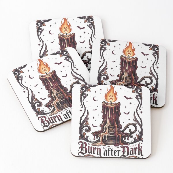Item preview, Burn After Dark – Gothic Ghost Candle Halloween designed and sold by RajDeals.