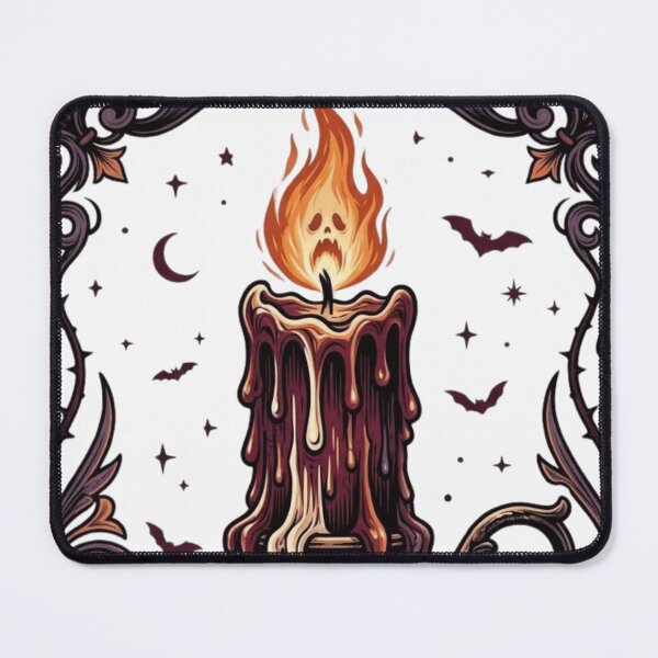 Item preview, Burn After Dark – Gothic Ghost Candle Halloween designed and sold by RajDeals.
