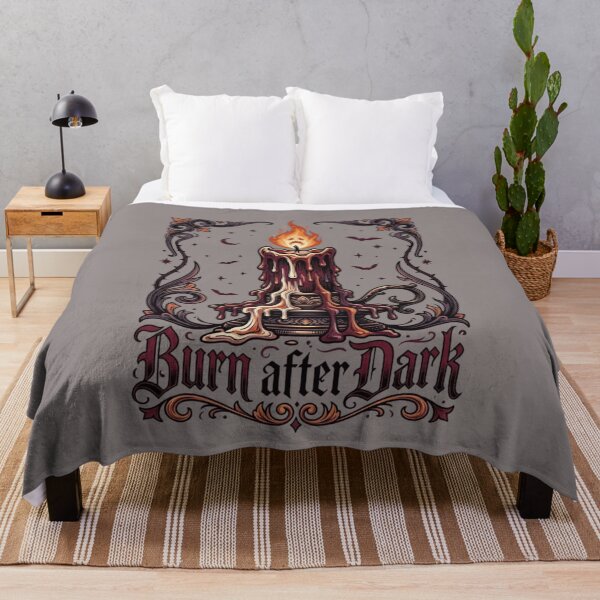 Item preview, Burn After Dark – Gothic Ghost Candle Halloween designed and sold by RajDeals.