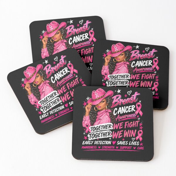 Item preview, Women Black African American Breast Cancer Pink Support Girl  designed and sold by ArtByimamS.
