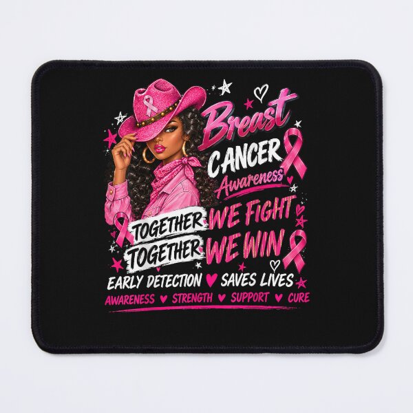 Item preview, Women Black African American Breast Cancer Pink Support Girl designed and sold by ArtByimamS.