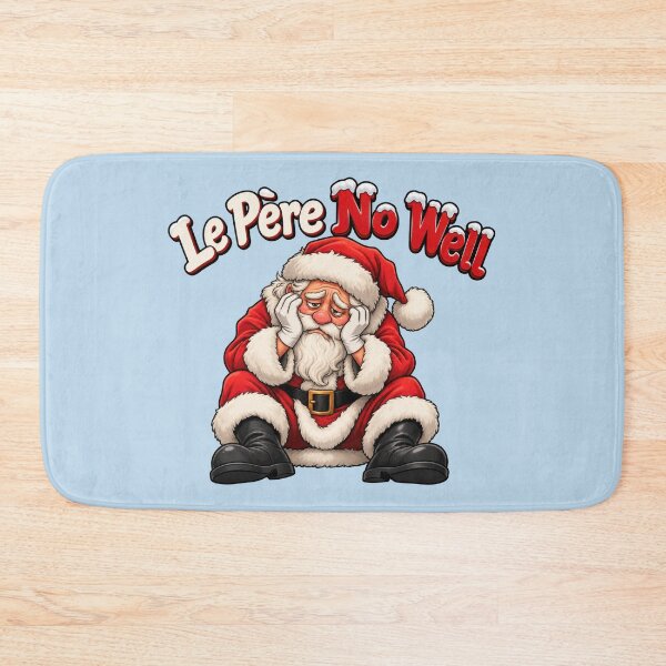 Item preview, Father No Well – Sad Santa Claus – Funny Christmas Pun designed and sold by WordPlayStudio.