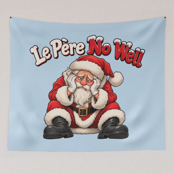 Item preview, Father No Well – Sad Santa Claus – Funny Christmas Pun designed and sold by WordPlayStudio.
