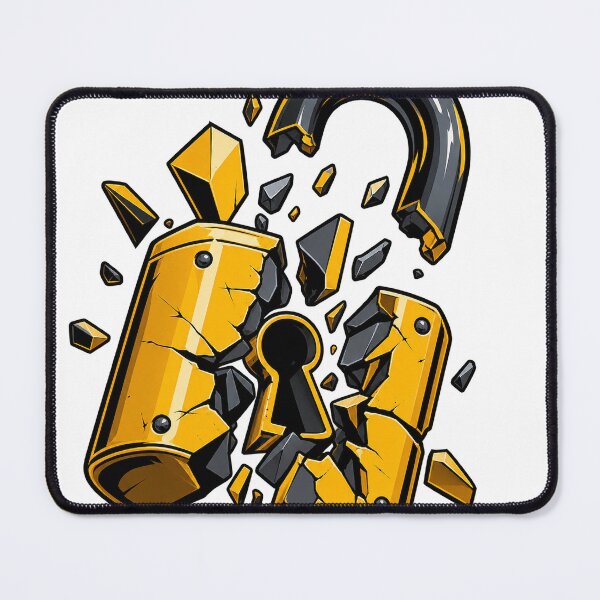 Item preview, Exploding Lock | Break Free designed and sold by rigelcreation.