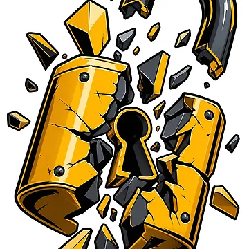 Artwork thumbnail, Exploding Lock | Break Free by rigelcreation
