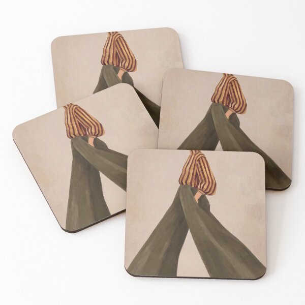 Item preview, Painting walking fashion woman in modern retro style  designed and sold by TYA - Take Your Art.