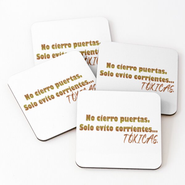 Item preview, No cierro puertas. Solo evito corrientes... tóxicas - Spanish quote designed and sold by Yamy Morrell Art and Design.